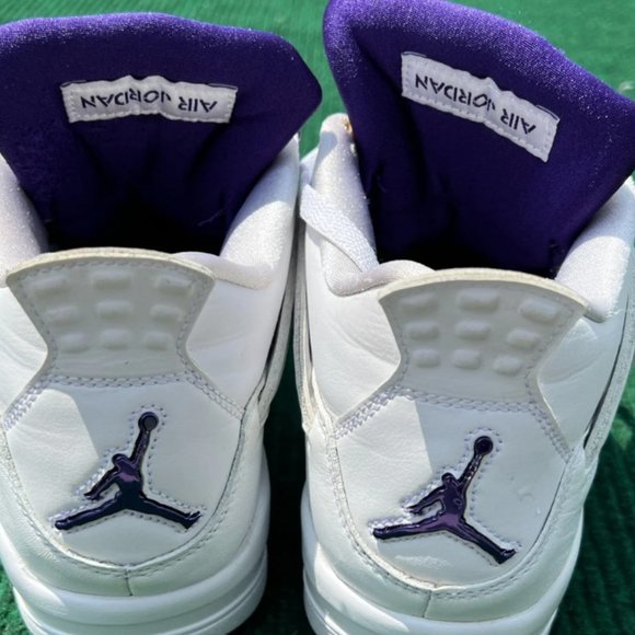 Air Jordan 4 Retro 'Purple Metallic' Men’s Size 9.5 - Picture 3 of 4